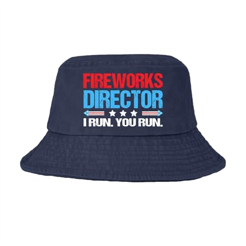 Image of Fireworks Director I Run You Run hat Womans hat Chestnut red Mens Hats and caps Gifts Running Caps July 4th