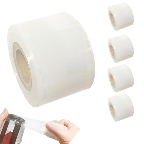 Mini Shrink wrap roll - 1.57in*2500ft Stretch wrap for Packing unheated Heavy Duty Stretch Film Packing Supplies for Jars Bottles cans tin Lip Gloss