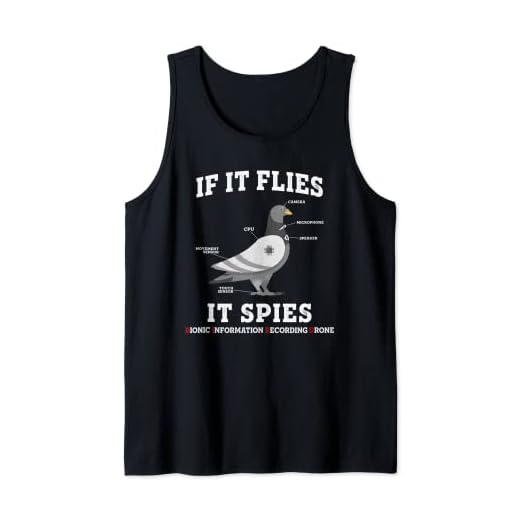 If It Flies, It Spies Birds Are Not Real Drone Anatomy Funny Tank Top