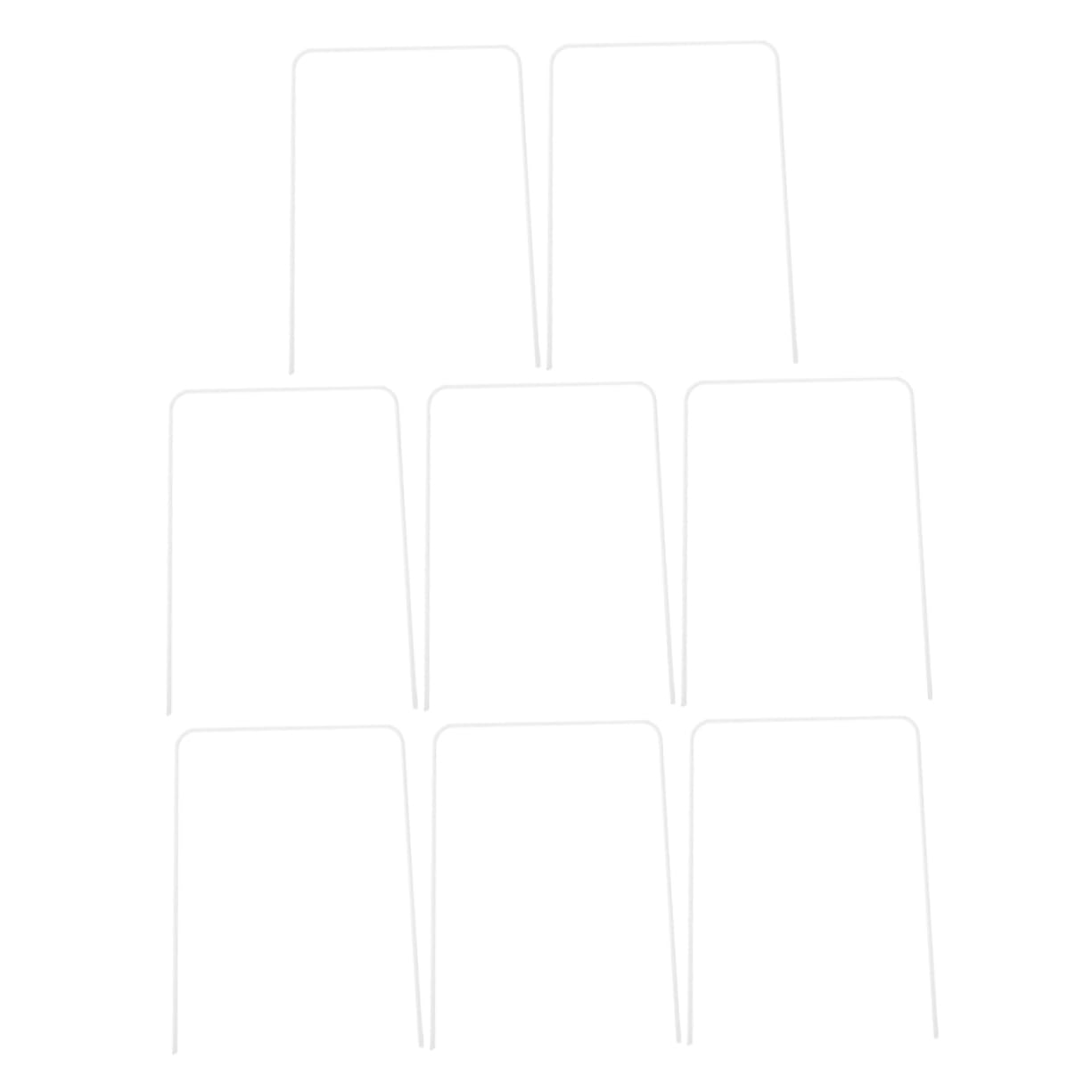 BIUDECO 8Pcs Croquet Wickets Durable Wire Construction for Quick Setup for Outdoor Family Games and Lawn Fun Compact and Portable Design