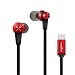 TriLink USB Type C Earbud Headphones (Hi-Res Audio & DAC Chipset) in-Ear Earphone with Mic for Google Pixel 2/2XL, Sony Xperia XZ2, Motorola Moto Z, HTC U12/U11, OnePlus 6/5/5T, LG V30/V20, Essential