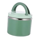 Amosfun 2 Piezas taza de desayuno vasos de te caneca termico tazas termicas termo almuerzo recipiente sellado vacío recipiente de sopa de sellado transportador de desayuno páginas Green
