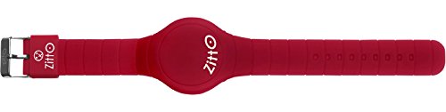 Preisvergleich Produktbild Zitto Armbanduhr mit LED-Armband aus Silikon, Rot, Amaranto