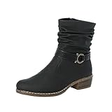 Gewebe-Art: Synthetik Rieker Damen Y08R1 Mode-Stiefel, schwarz, 37 EU