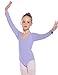 Hawiton Maillot de Gimnasia Ritmica niña 2-12 Años,algodón Elástico de Ballet Body...
