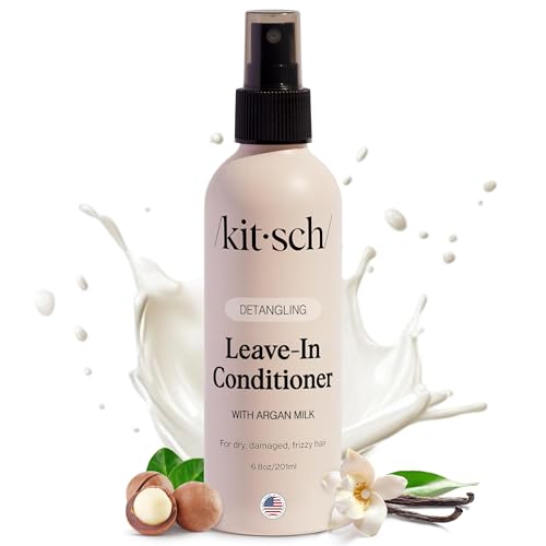 Kitsch Argan Milk Leave In Conditioner Spray – Lightweight Moisturizing ...