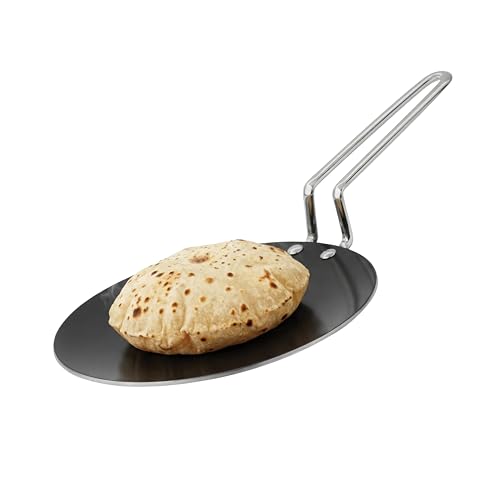 Image of Zira Triply Ceramic Roti Tawa for Cooking 25.5cm | Triply Tawa for Roti | Stick Free Ceramic Surface | Chemical Free Cookware | Induction & Gas Compatible | Even Heat| Dishwasher Safe | ISI Certified