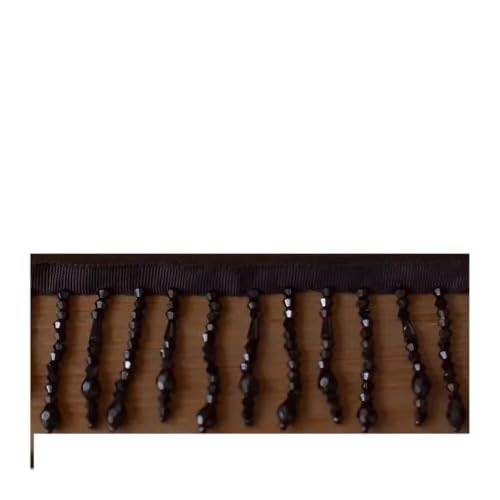 Cenefa con flecos de cuentas de cristal de 6 cm para decorar cortinas elegantes 2