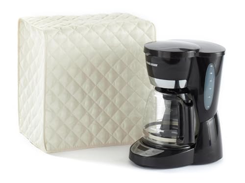 Image of Covermates Coffee Maker Cover, 11 inchW x 9 inchD x 15 inchH, Cream
