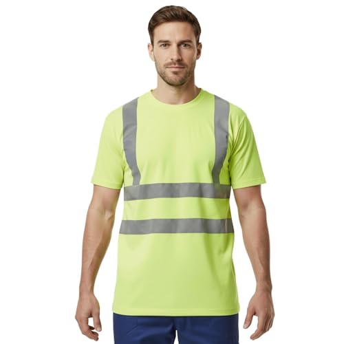 T-shirt haute visibilité homme avec bande réfléchissante pour rester visible et protégé