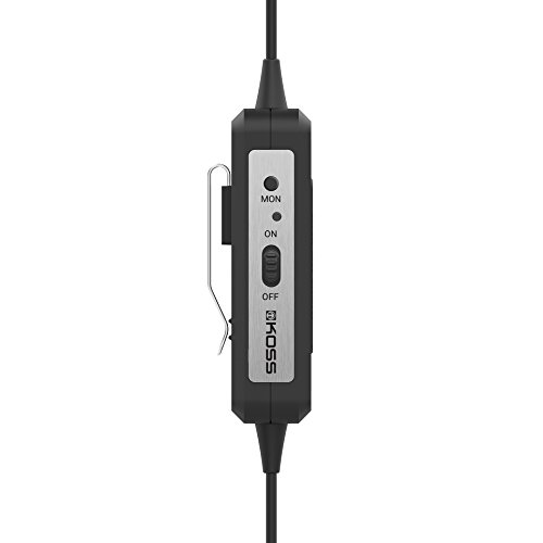 Koss Qz Buds In-Ear Active Noise Cancelling Earbuds, In-Line Microphone And Touch Remote Control, Monitor Mode, Carry Case Included, Wired With 3.5Mm Plug, Black #TOP2