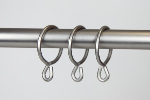 A&F Rod Décor - 10 Curtain Eyelet Rings 1 inch Satin Nickel