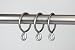 A&F Rod Décor - 10 Curtain Eyelet Rings 1 inch Satin Nickel