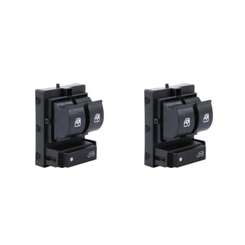 Riaaj Bouton De Commutation De Fenêtre Électrique 1/2 Pièces, Accessoires De Voiture pour Skoda pour Fabia 2 pour Octavia 1Z pour Roomster(Style A 2pcs)