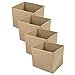 Ikea KOSINGEN Aufbewahrungsboxen aus Stoff (für KALLAX Würfeleinheiten), beige, 33 x 38 x 33 cm, faltbar/flach zusammenklappbar, 405.069.22 - 4er Set