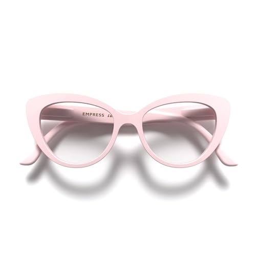 LONDON MOLE® Empress Lunettes de lecture | Lectures en forme d’œil de chat sympas | Femmes | Charnières à ressort