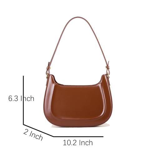 JIUFENG Cowhide Retro Saddle Purse Bag for Women, Womens Crossbody Handbag, Small Sleek Shoulder Bag2