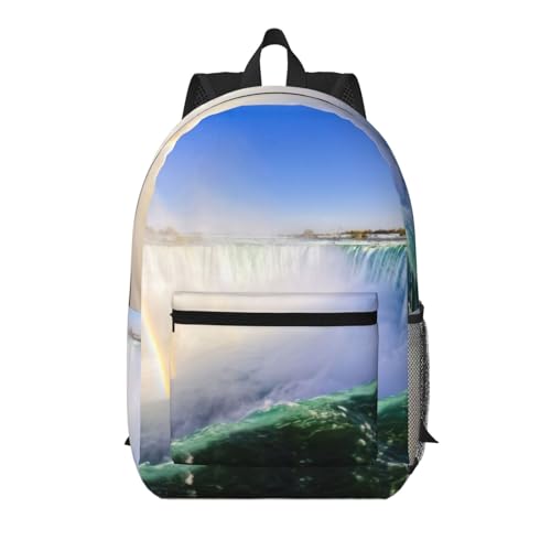 Sac à dos d'école léger EdWal Niagara Falls ultra résistant en taille unique noire