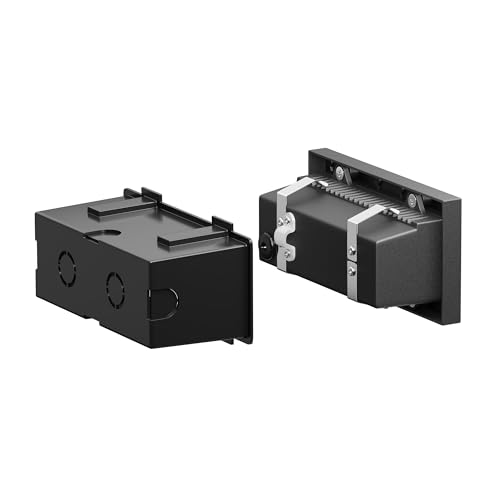 ledscom.de LED recessed wall Light NOLA, Downlight for Outdoors IP54, Black matt, 140 x 70mm, Warm White - Image 3