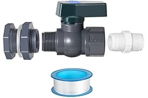 Suswillhit PVC Bucket Spout: Water Barrel Diverter Kit with Leakproof Faucet