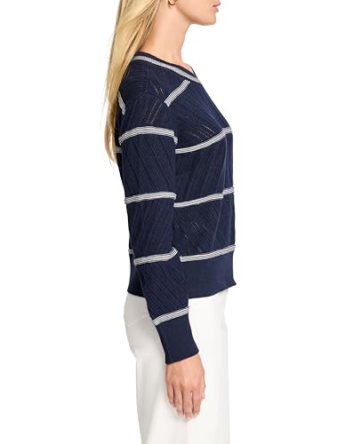 NIC+ZOE Women's Pointelle Stripe Sweater3