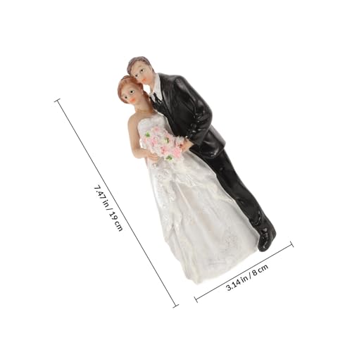 Figuras de novios para tarta de bodas POPETPOP con diseño europeo romántico 2