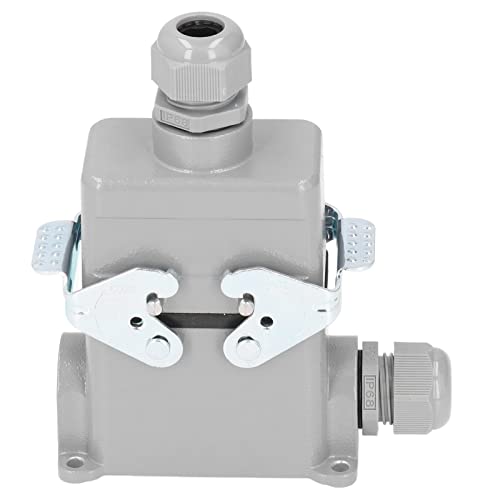 Rechteckiger Schwerer Steckverbinder IP65 16A 500V Wasserdichter Steckverbinder Flammhemmende Schraubverbindung HDC-HE-010-4-PG16