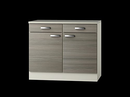 idealShopping GmbH Unterschrank mit Arbeitsplatte Vigo U106-9 in Pinie Nachbildung Cover
