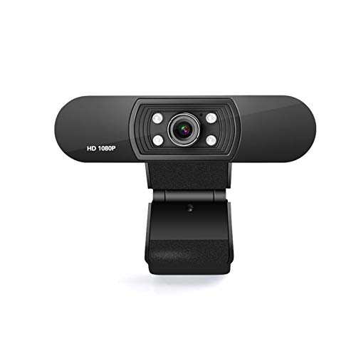 USB PC Webcam with Microphone 1080P HD Webcam for Computer Plug and Play Auto Focus Web Camera with Multifunctional Base Professional Streaming Webcam for PC Laptop Desktop Video Calling, Conferencing