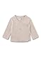 Sanetta Baby-Wickelshirt beige | Nachhaltiges und süßes Unisex-Wickelshirt für aus Bio-Baumwolle. Baby Wickelshirt