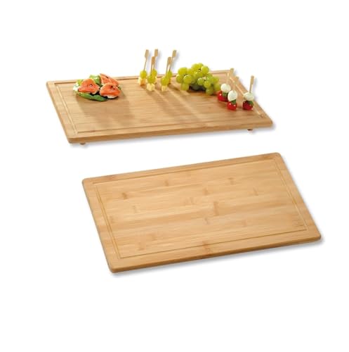 Set 6 Taglieri Colazione Legno Acacia KESPER 23x15cm - Sostenibili E Facili Da Pulire - Foto 4
