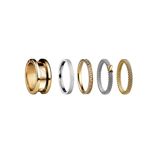 Bagues Bering femme système Twist Change pour composer votre bijou bicolore sur mesure