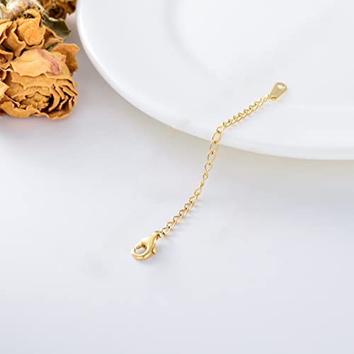 14k Gold Necklace & Bracelet Extender Chain, Adjustable Extension Chain for Necklace & Anklet3