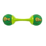 goDog Holiday Collection goBone Double-Sided Tennis Ball Bone Dog Toy - Green/Red, Large