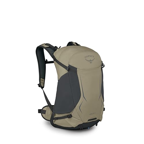 Osprey Hikelite 26L Durable Hiking Backpack - Travel Daypack with Rain Cover for Men and Women, Olive Tan - Detailed View