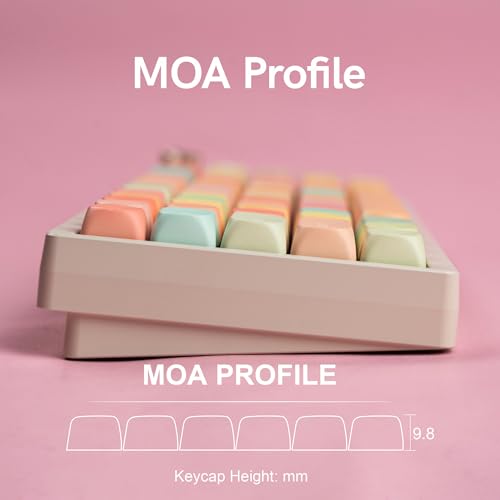 Image of dagaladoo PBT Keyboard keycaps,Colorful MOA keycaps,Candy
