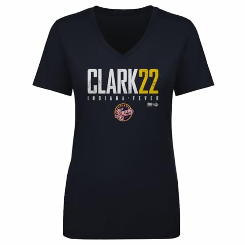 500 LEVEL Caitlin Clark Indiana Fever Women's V-Neck T-Shirt - Caitlin Clark Indiana Fever Elite
