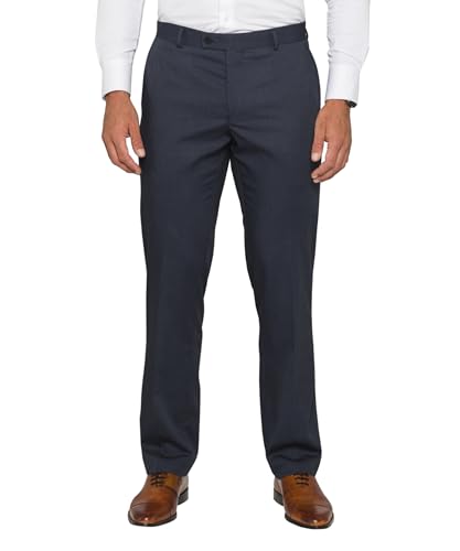 Van Heusen Men's Nailhead Trouser, Navy, 112 Short