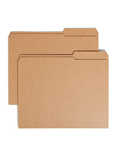 Classeurs 10786 Smead Kraft, chemises à coupe droite durables avec onglet 2/5 format lettre