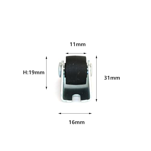 Roulettes linéaires directionnelles fixes pour meuble et rangement