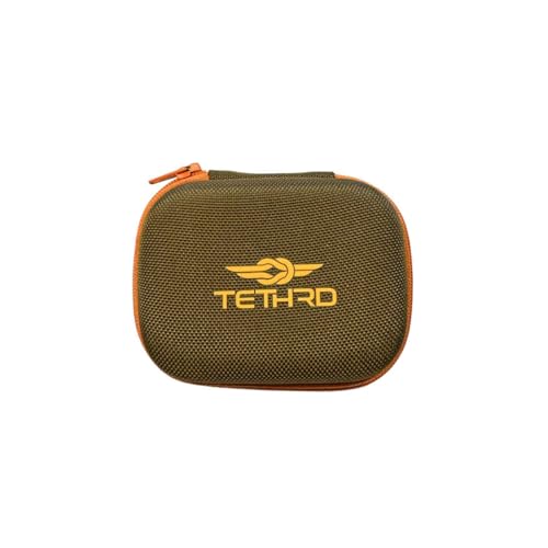 Tethrd Accessory Case - Rigid Outside Shell with Elastic Pocket on Inside - Ideal for Any Small Saddle Hunting Gear or Broadheads