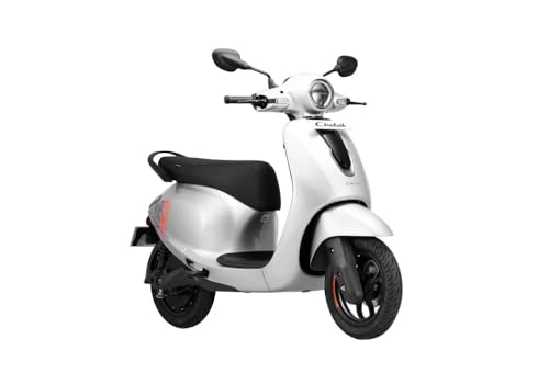 Image of Chetak C2501 by Bajaj Auto High Speed Electric Scooter with charger - Opalescent Silver - Ex-Showroom