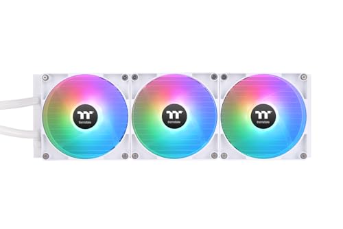 Image of Thermaltake TH420 V2 ARGB Sync /AlO Liquid Cooler /Fan 140mm*3 /PWM 500~1800 RPM /Mirror Waterblock /MB ARGB Sync Control /White, CL-W378-PL14SW-A
