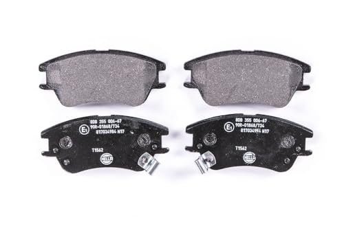 Kit plaquettes de frein HELLA T1562 avec indicateur d'usure pour berline Hyundai et SUV Dodge