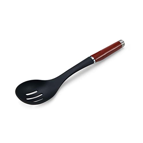 KitchenAid Gourmet Nylon Slotted Spoon, One Size, Matte Red