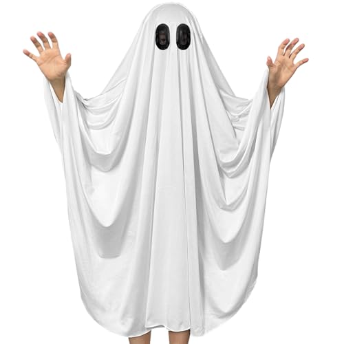 Disfraz de Fantasma Unisex para Niños Talla S 3-4 años
