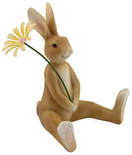 Boston International Easter Tabletop Figurine, 7-Inches, Coco The Sitting Rabbit