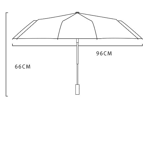 Paraguas plegable automático compacto contra lluvias para hombre mujer 5