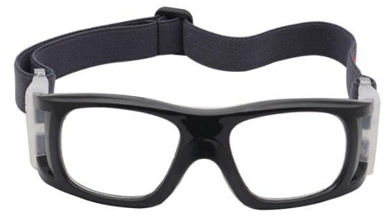 Gafas deportivas protectoras de baloncesto ajustables Black 145x50mm 2