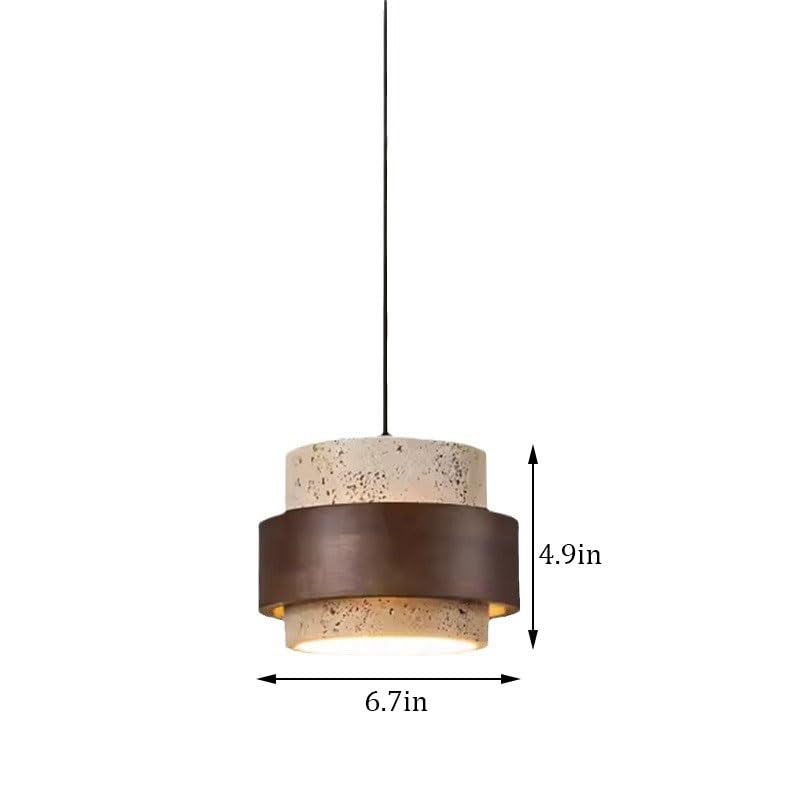 Ombre à bois éclairage suspendu LED hauteur réglable chambre